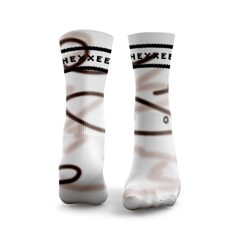 Padel-Socken mit Wellenlinien-Design