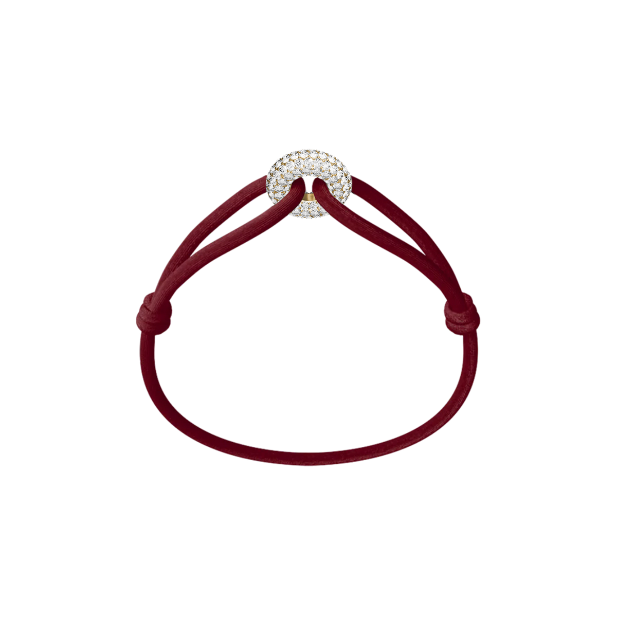 Goldener Soho Pavé Kordelarmband