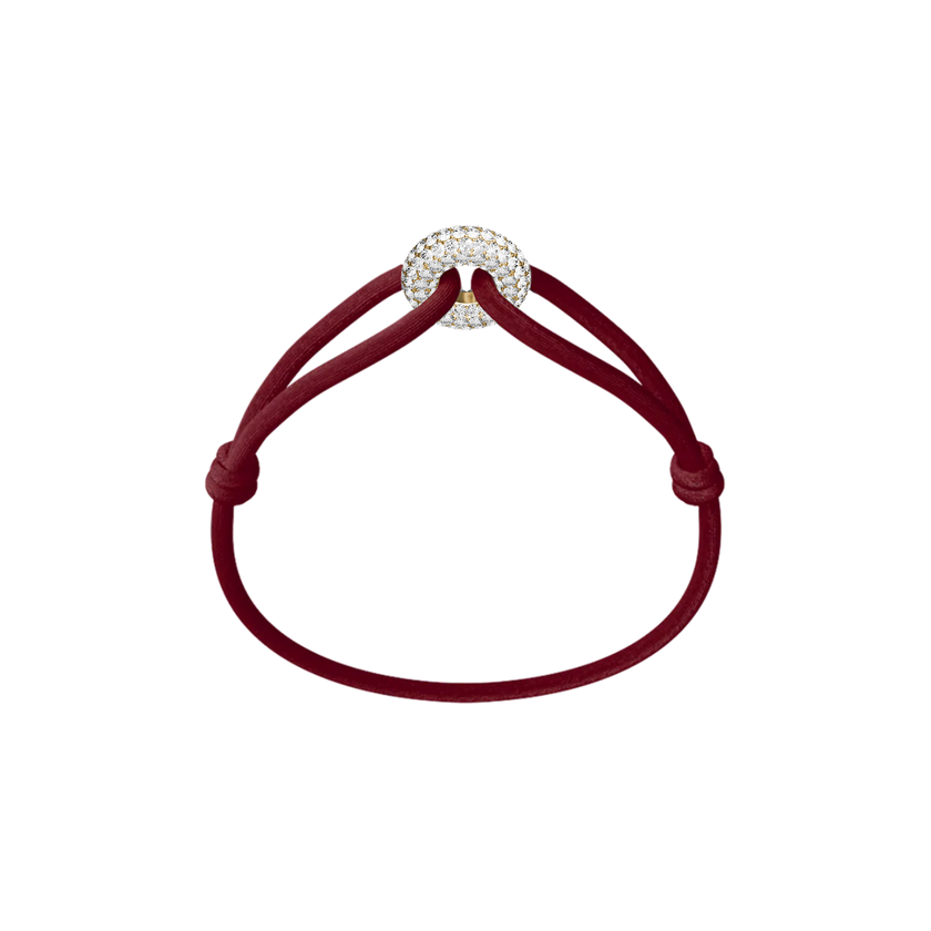 Goldener Soho Pavé Kordelarmband