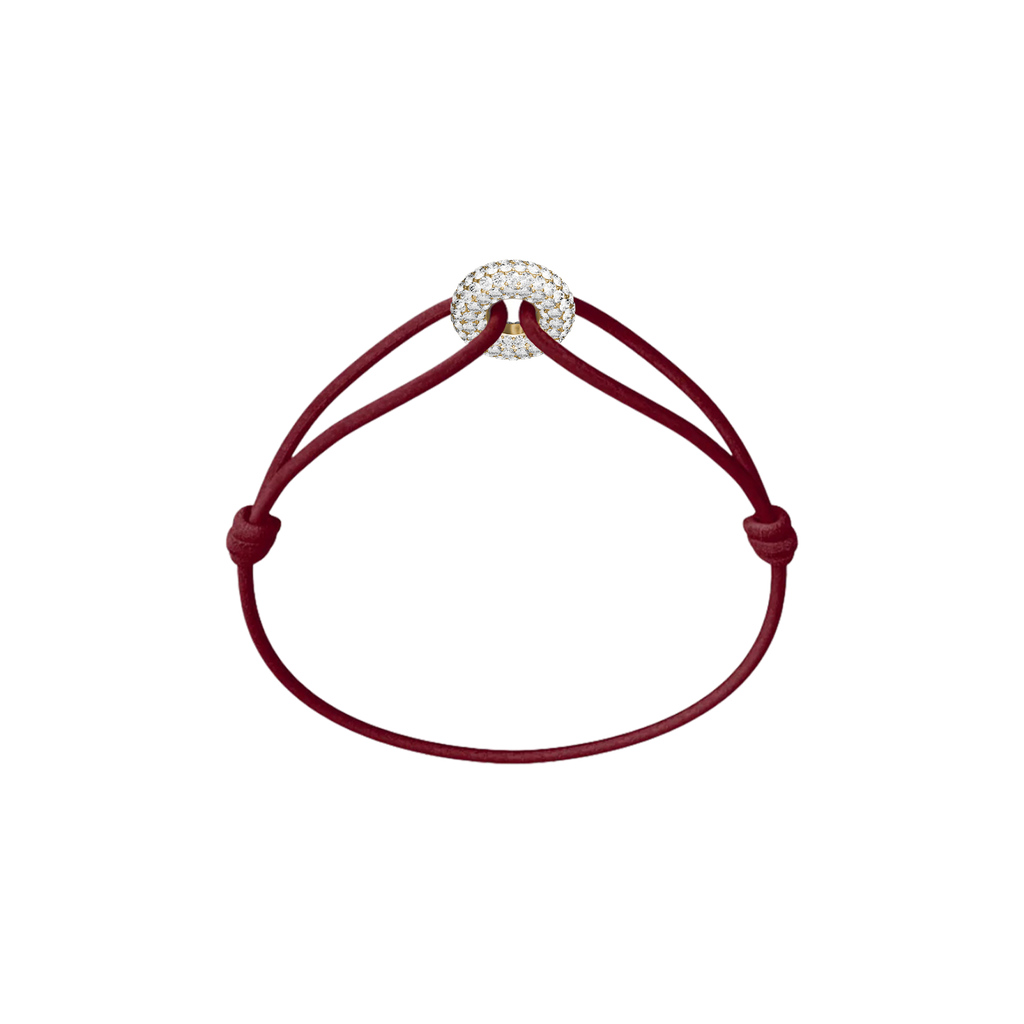 Mini Golden Soho Pavé Cord Bracelet