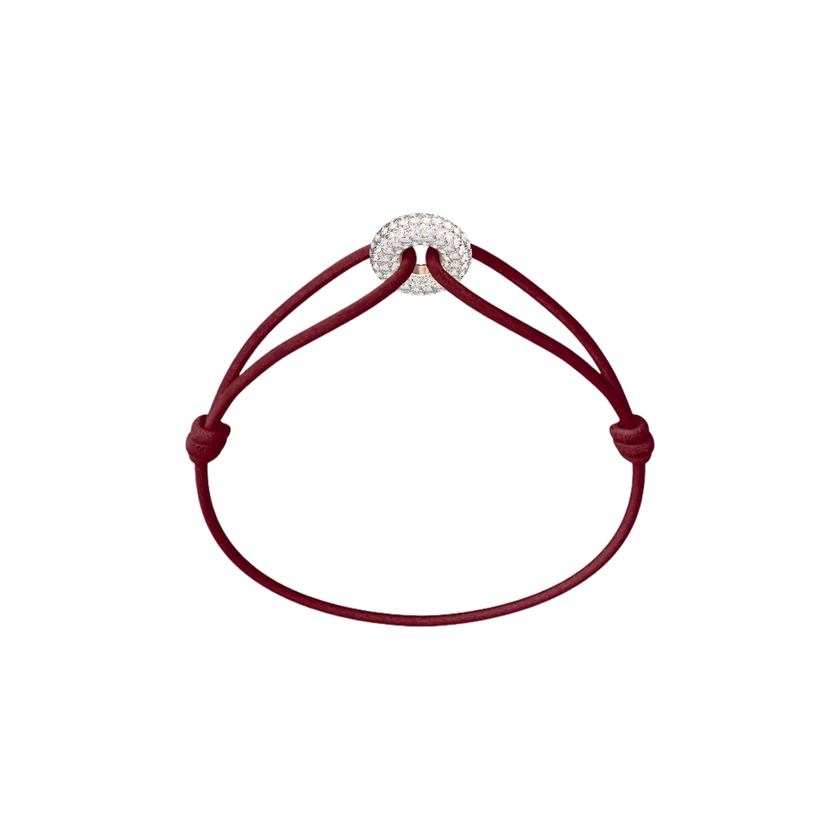 Mini Rose Soho Pavé Cord Bracelet