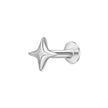 Beginnings Four Point Star Labret Stud Earring