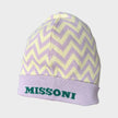 Multicolour Wool Zig Zag Beanie Hat
