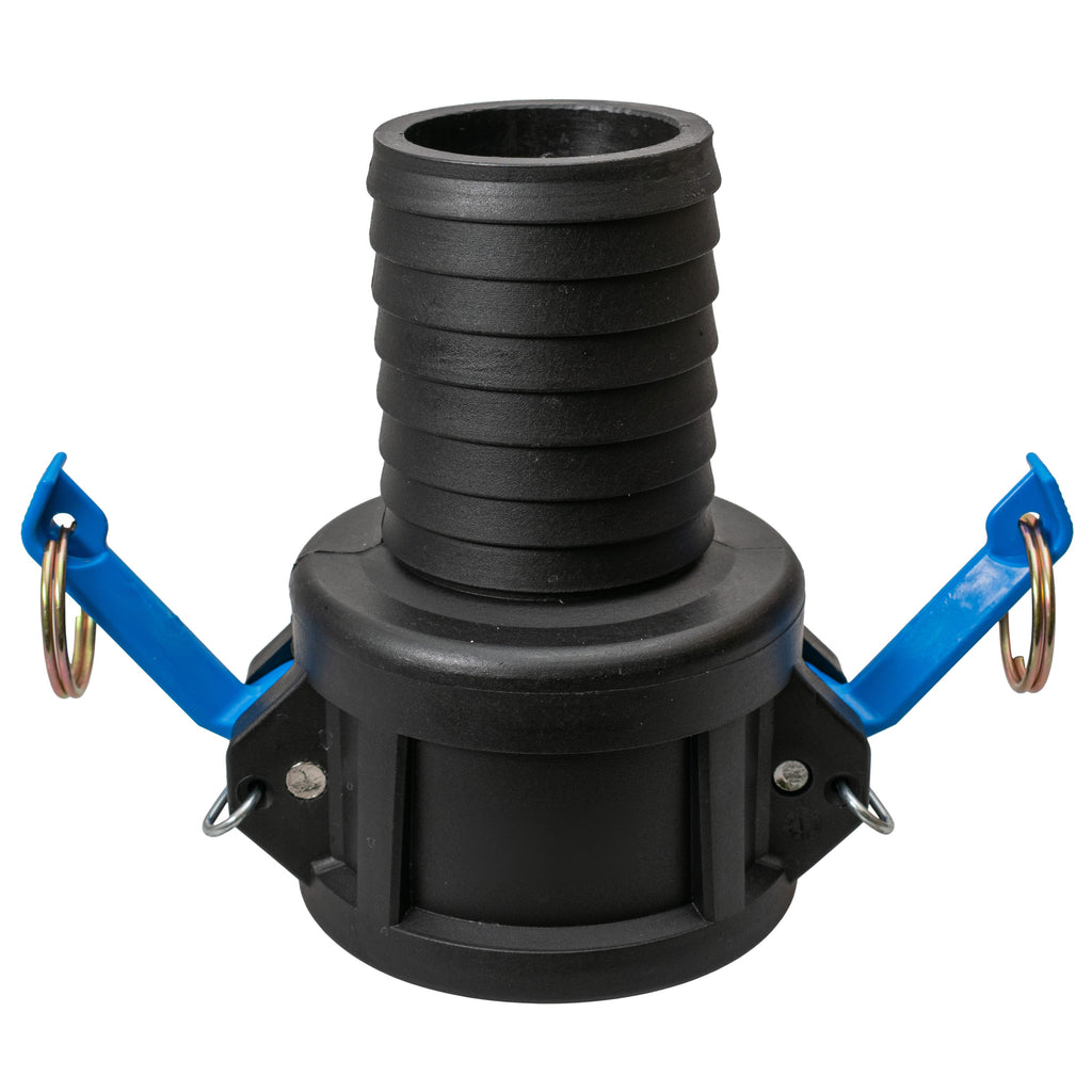 IBC 2” S60X6 Valve with IBC S60X6 - 1” Camlock Fitting and 1” Type C Camlock