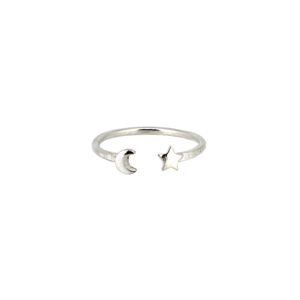 Moon and Star Ring
