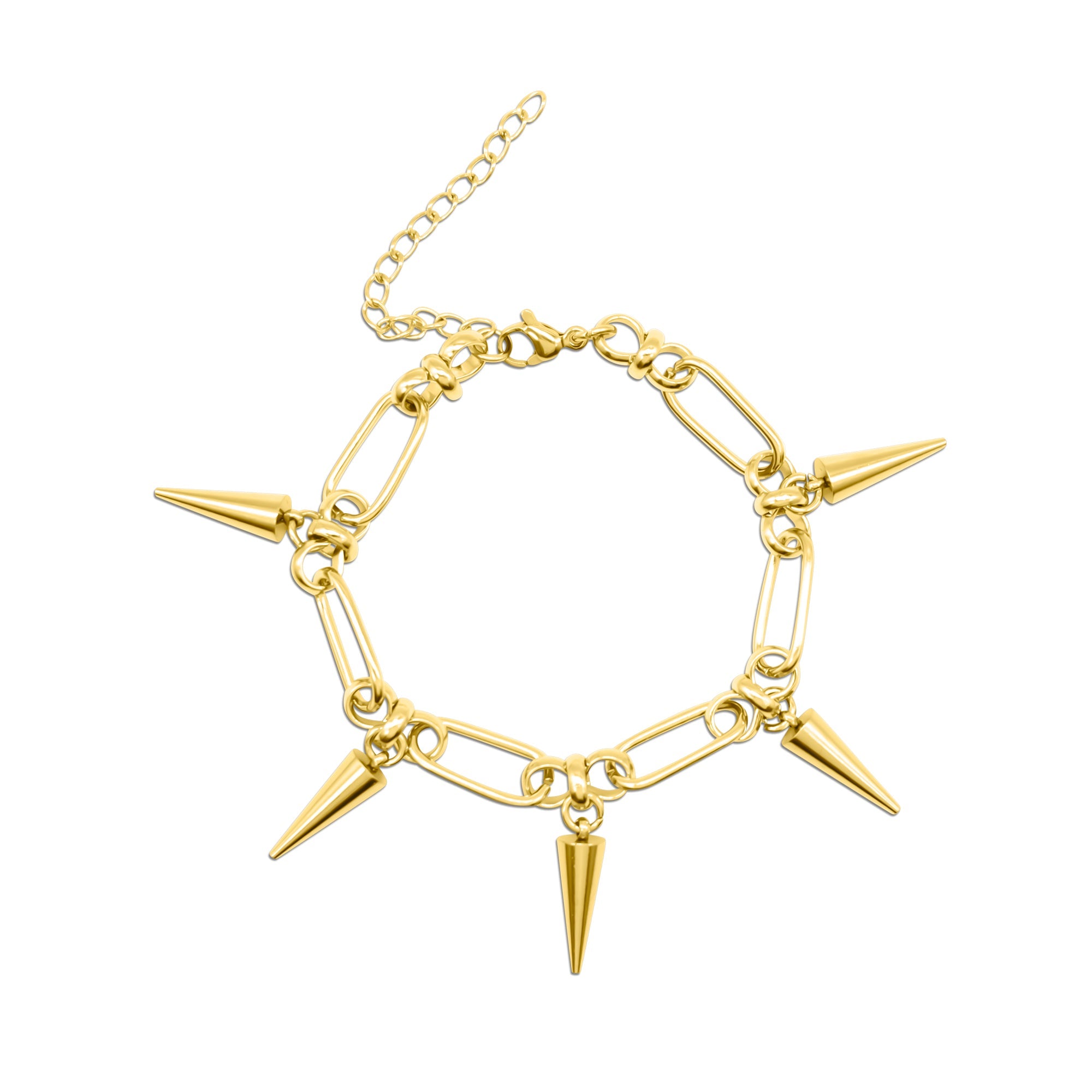 Gold Temptress Spike Chain Bracelet
