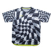 Aixo Checker Mens Top Grey