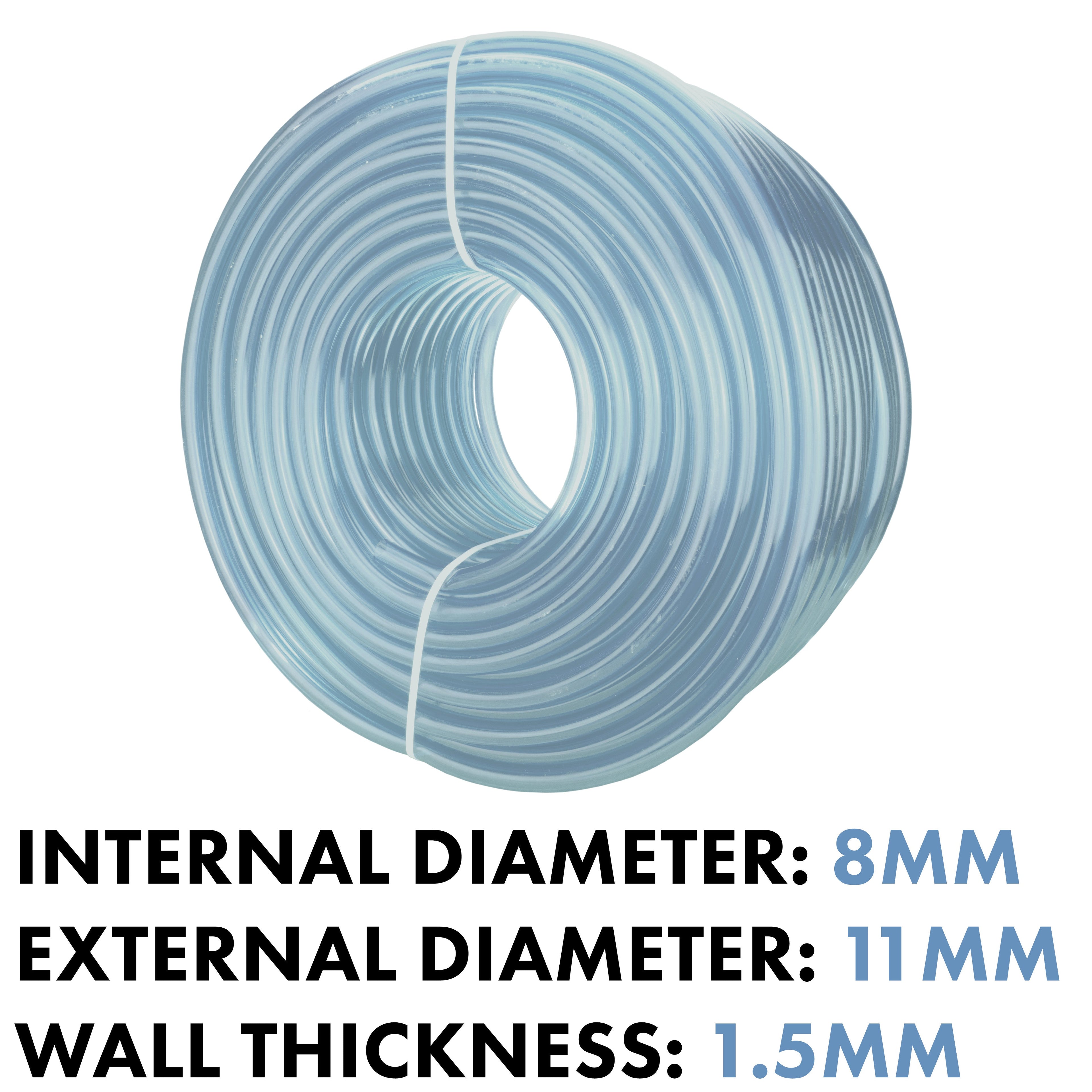 Clear PVC Pipe 8mm*11mm