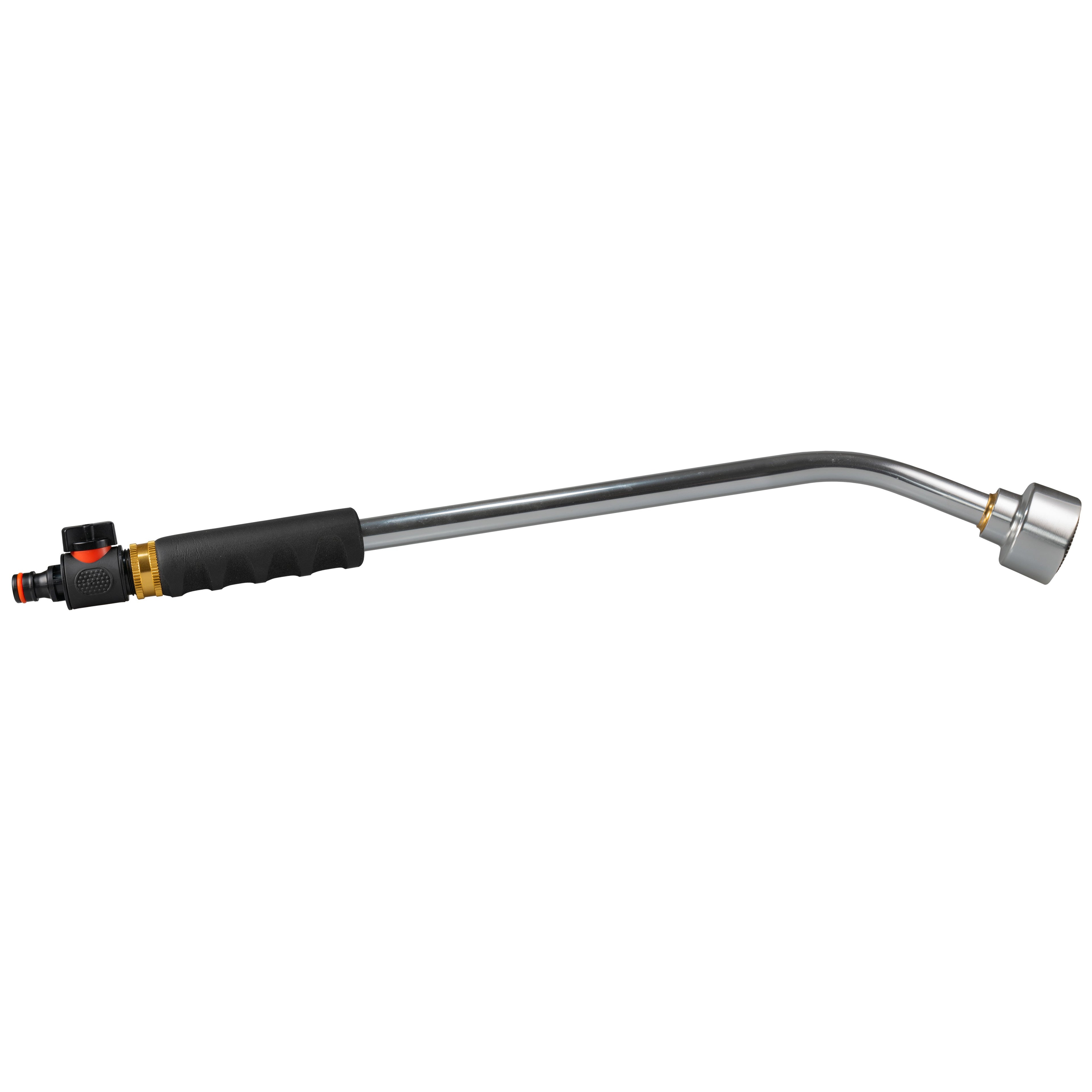 50cm Garden Watering Lance with Quick Connect Valve (Black)