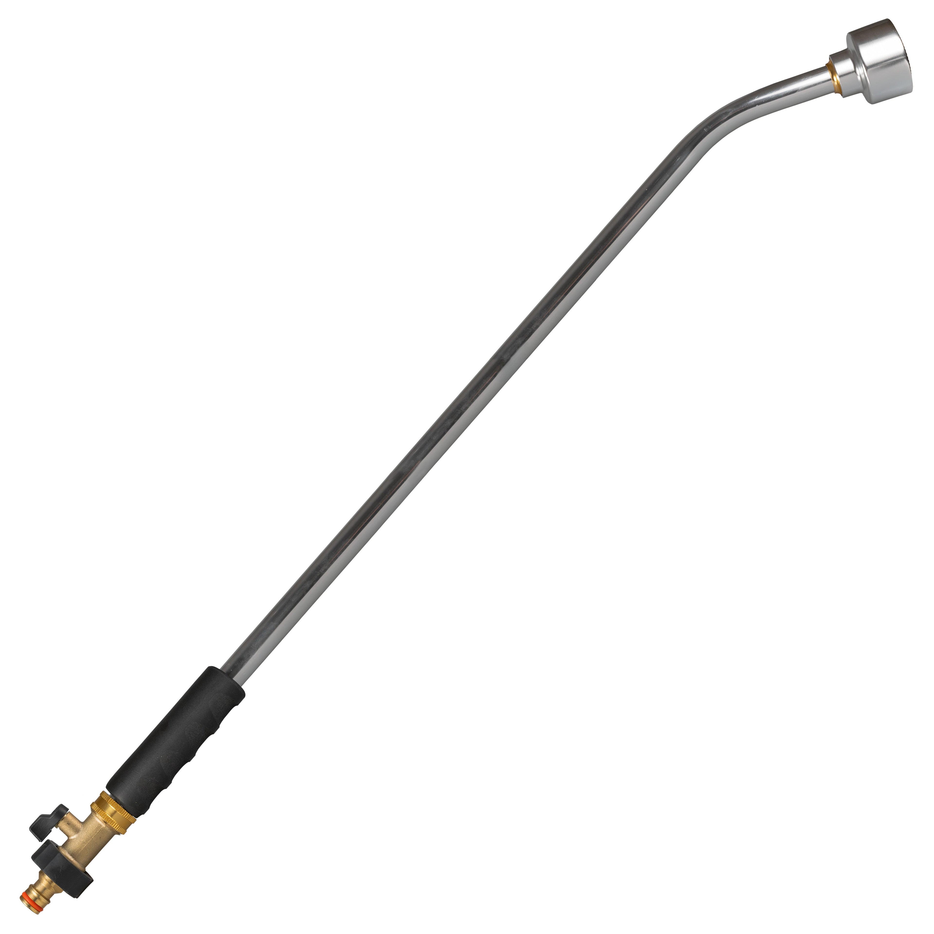 90cm Garden Watering Lance with Brass Valve and Quick Connect Male