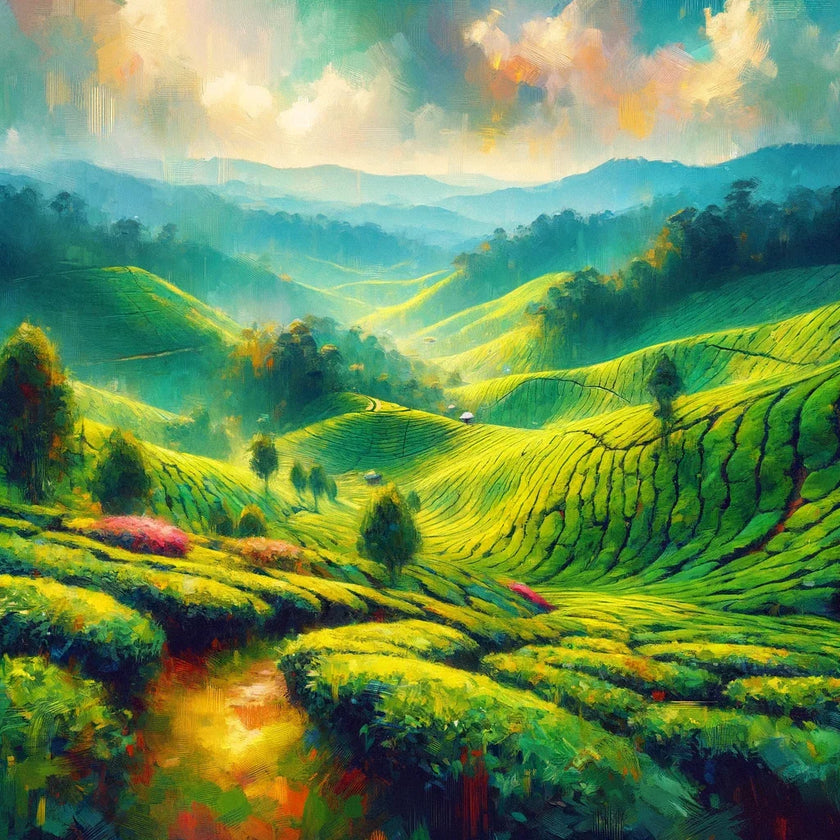 Cameron Highlands Tea Fields Canvas