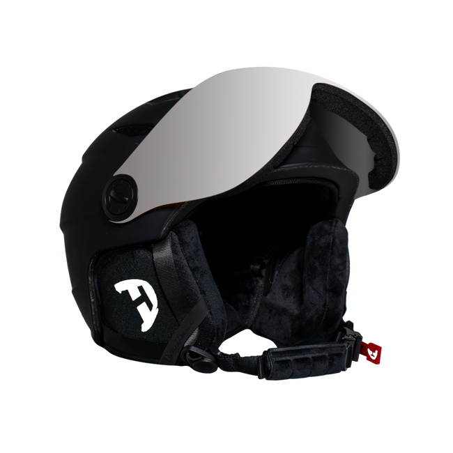 Daytona Carver Ski Helmet - Adjustable Ski Helmet for Men, Women & Youth - Dull Black with Anti-Fog Visor