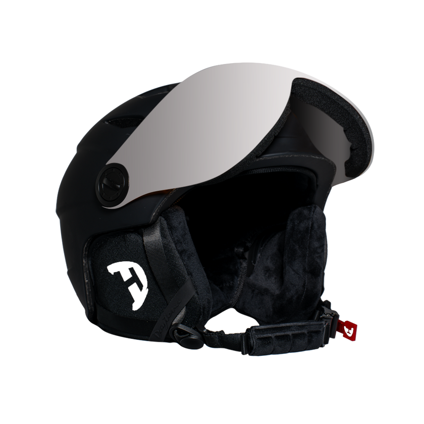 Daytona Carver Ski Helmet - Adjustable Ski Helmet for Men, Women & Youth - Dull Black with Anti-Fog Visor