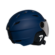 Daytona Carver Ski Helmet - Adjustable Ski Helmet for Men, Women & Youth - Dull Blue with Anti-Fog Visor