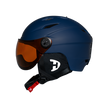 Daytona Carver Ski Helmet - Adjustable Ski Helmet for Men, Women & Youth - Dull Blue with Anti-Fog Visor