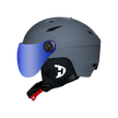 Daytona Carver Ski Helmet - Adjustable Helmet for Men, Women & Youth - Dull Grey with Anti-Fog Visor