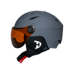 Daytona Carver Ski Helmet - Adjustable Helmet for Men, Women & Youth - Dull Grey with Anti-Fog Visor