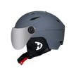 Daytona Carver Ski Helmet - Adjustable Helmet for Men, Women & Youth - Dull Grey with Anti-Fog Visor
