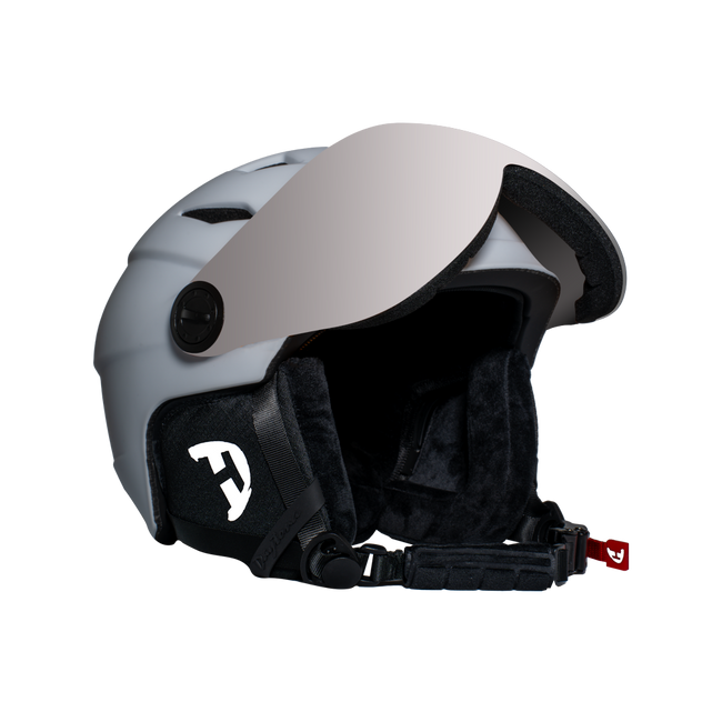 Daytona Carver Skihelm – Verstellbarer Skihelm für Herren, Damen & Jugendliche – Mattes Kreideweiß mit Antibeschlagvisier