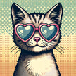 Cat Heart Canvas