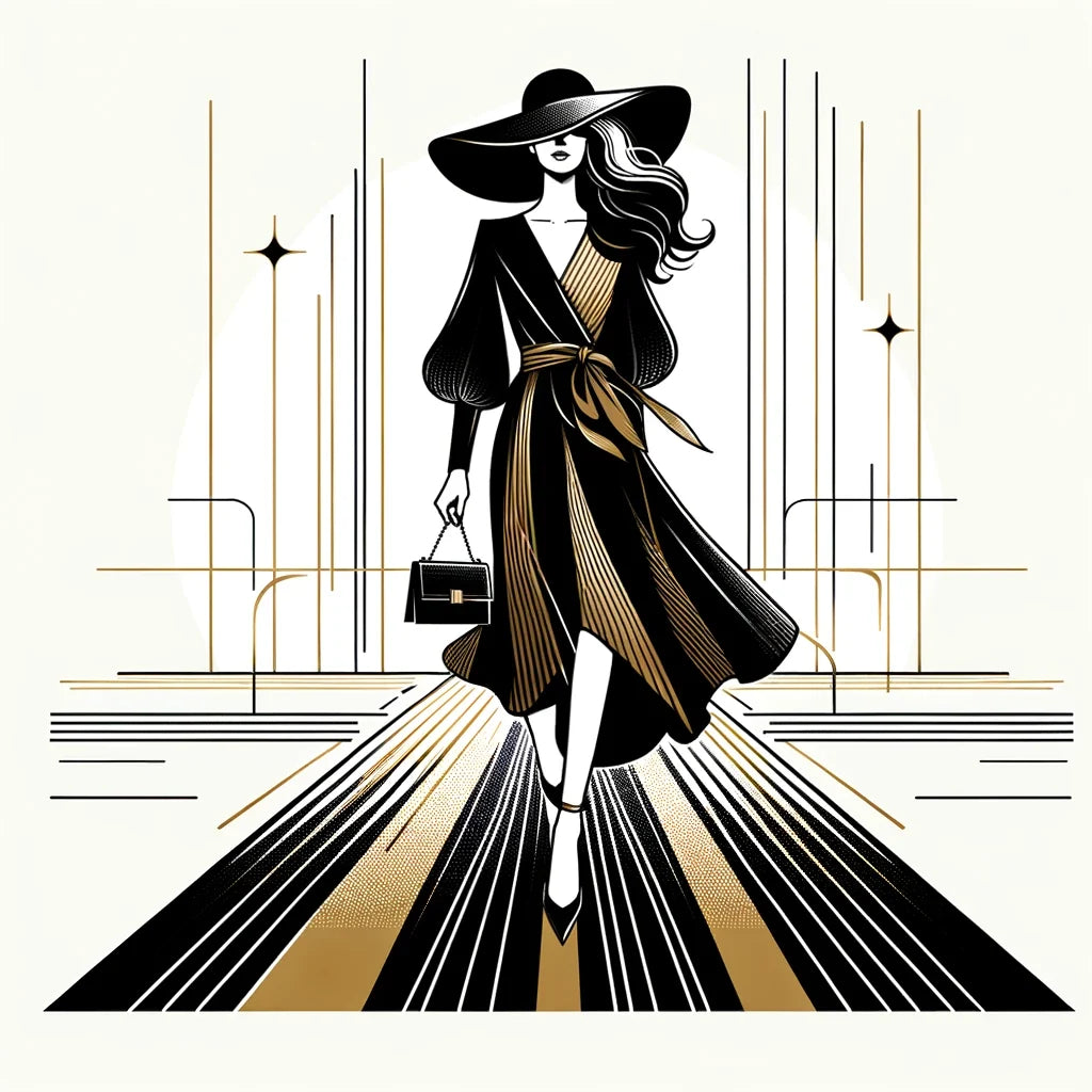 Catwalk Elegance Unveiled Canvas