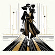 Catwalk Elegance Unveiled Canvas