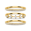 Celeste Stapelring-Set in Gold