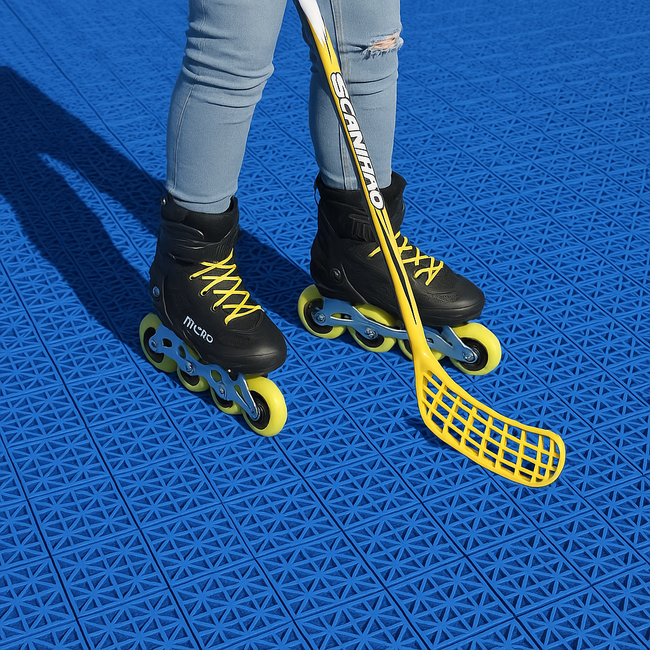 Modularer Rollschuhboden