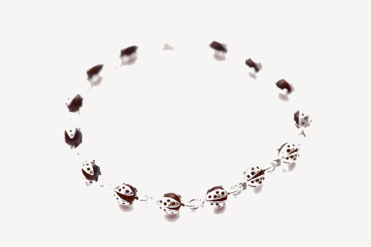 Cherry Red Ladybird Bracelet