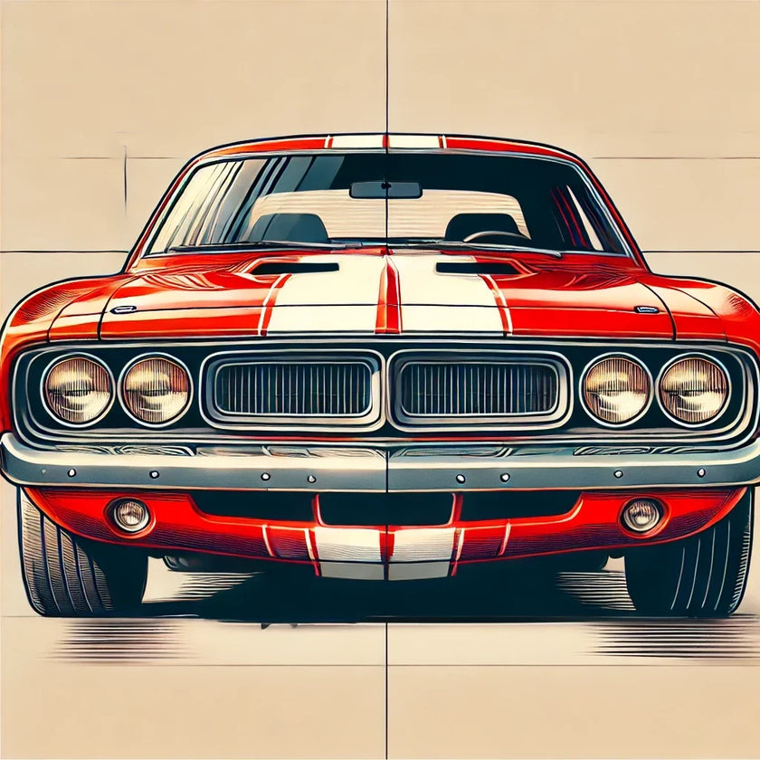 Classic Muscle Car Canvas