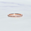 Klassischer Eternity-Ring (1,8 mm) aus 18 Karat Roségold Vermeil