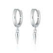 Claw Charm Hoop Earrings