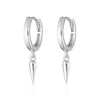 Claw Charm Hoop Earrings
