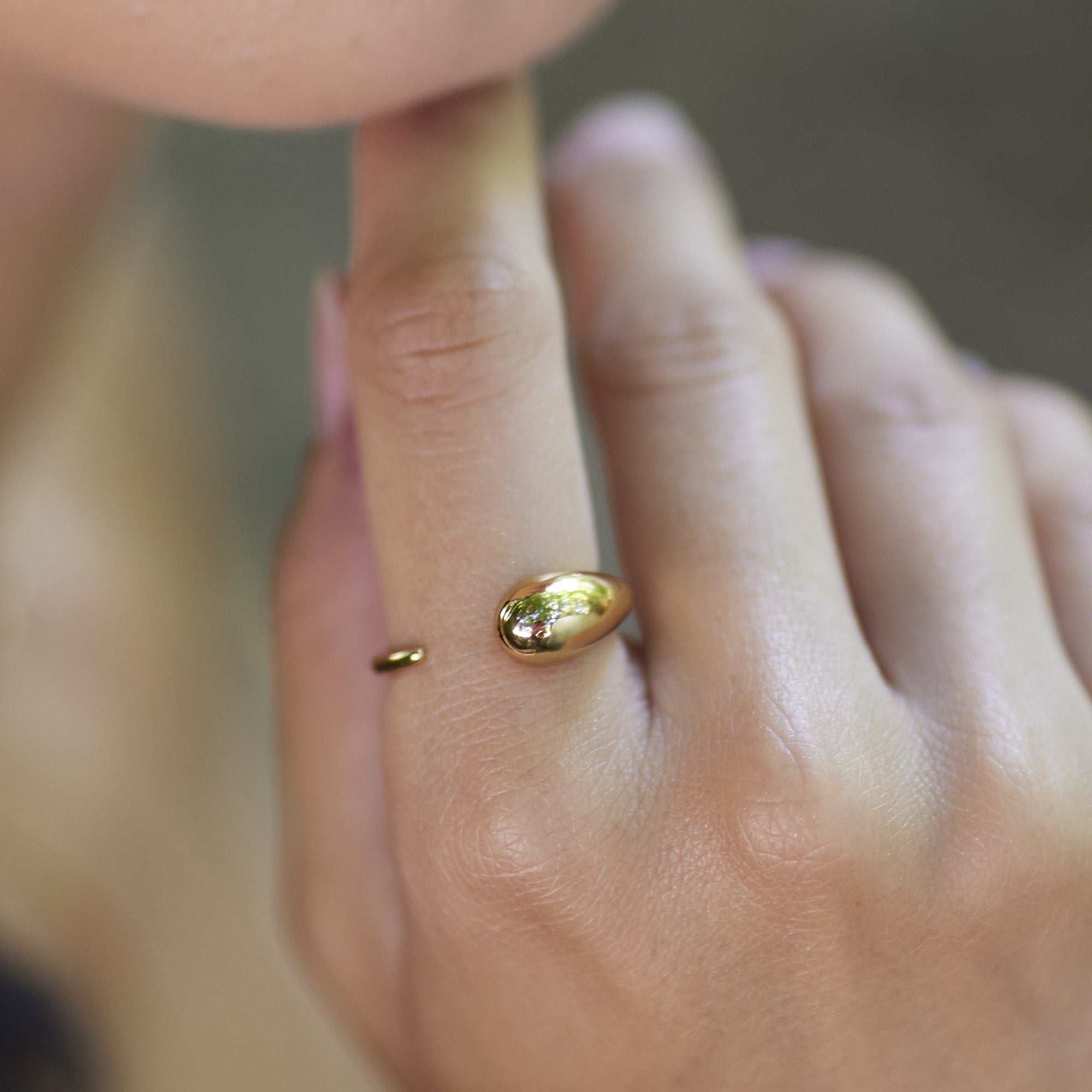 Silver Tapered Claw Open Ring