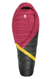 Sierra Designs Women's Cloud 20°F (-7°C) 800-Fill DriDown Sleeping Bag - Regular - Sangria/Yellow/Peat