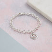 Travel Safe Outline Compass Silver Charm