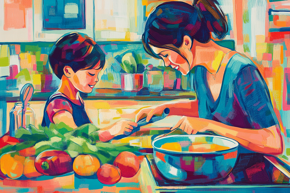 Cooking Together Blanket