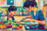 Cooking Together Blanket