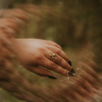 Gold Orb Weaver Spider Ring