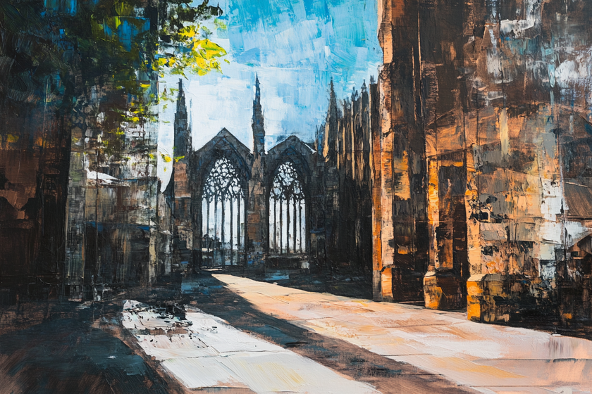 Coventry Cathedral Contrast Blanket