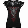 THE DEAD - Lace Layered Cap Sleeve Top Black