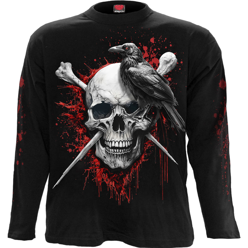 DEATH RAVEN - Longsleeve T-Shirt Black