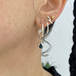 Tanzanite Tear Drop Hoops