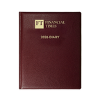 2026 Desk Diary - Week-to-View Planner - Claret (DCC-26)