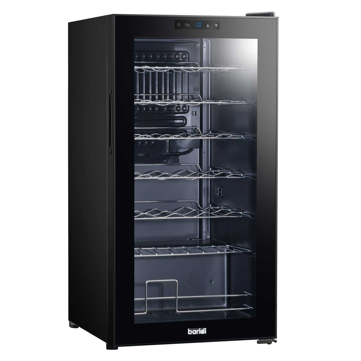 Baridi 28 Bottle Wine Fridge with Digital Touch Screen & LED Light - Black | DH10
