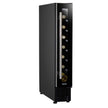 Baridi 7 Bottle Extra-Slim Undercounter Wine Fridge with Touch Screen & LED Light - Black | DH76