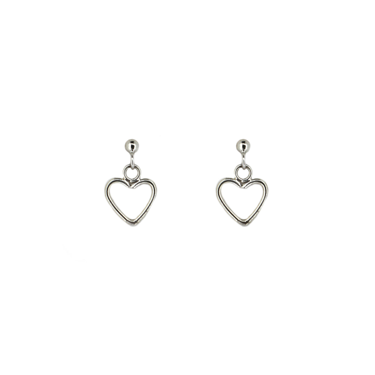 Dangle Heart Studs