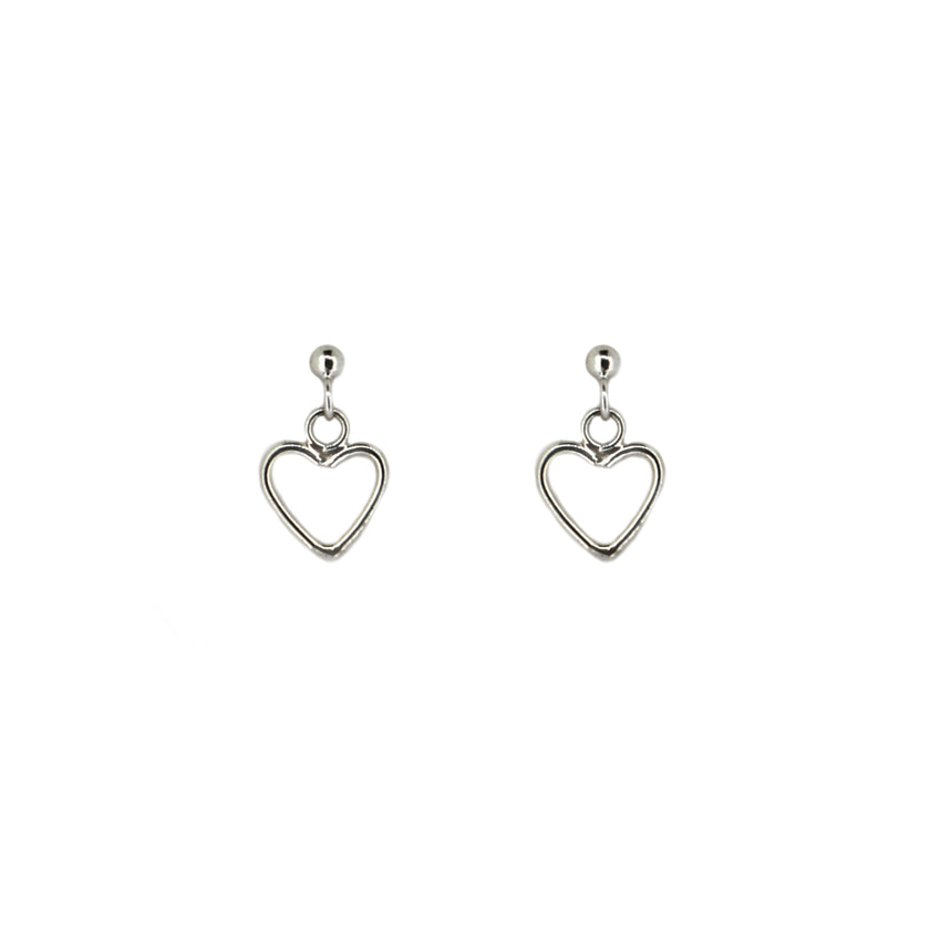 Dangle Heart Studs