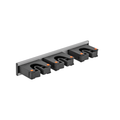 Wall Mount Tool Holder Rail - Gripper Design (3 Handles)