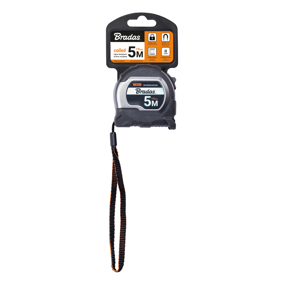 COAL Tape Measure 19mm Wide with Magnetic Tip and Belt Clip (5m)